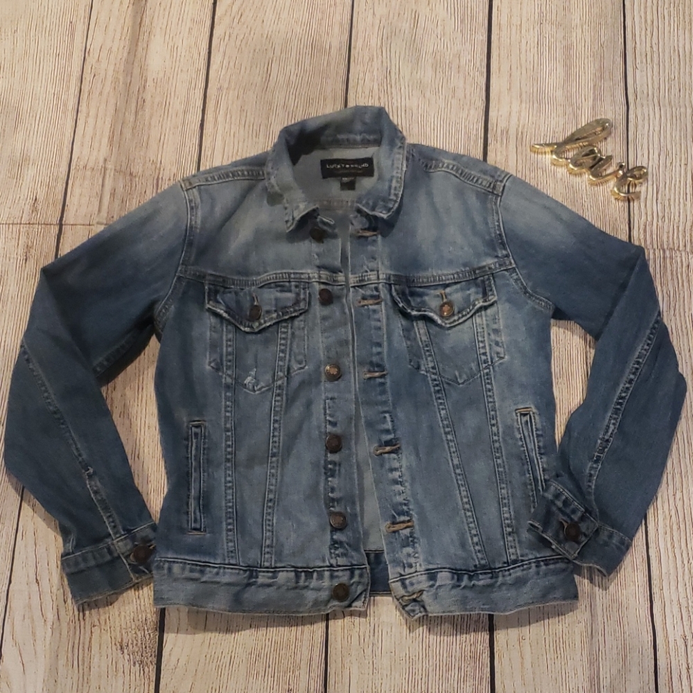 Lucky brand jean jacket size xsmall #cj